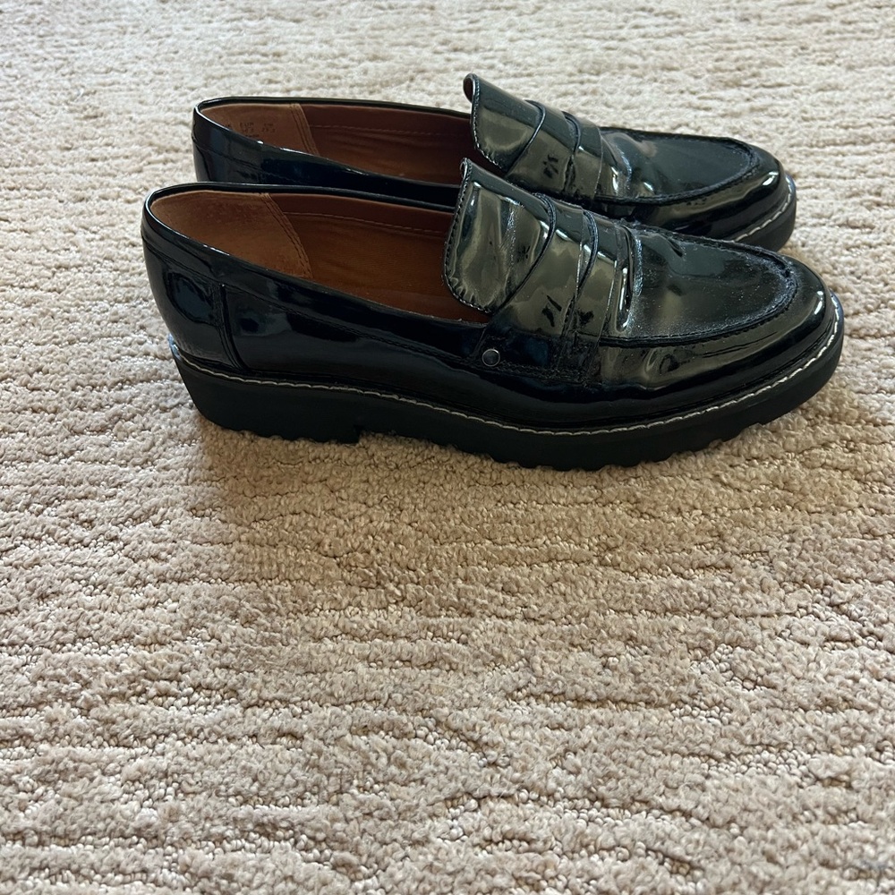 Black loafers